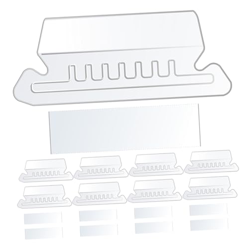 GALPADA 100 Stück Hängende Ordner Tabs aus PVC Abnehmbare Etiketten für Einfache Klassifizierung von Dokumenten Bedruckbar und Ablösbar für Wichtige Unterlagen und Organisation von GALPADA