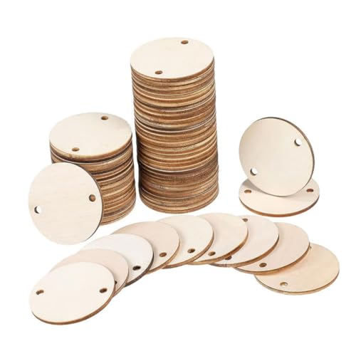GALPADA 100 Stück Holzscheiben Rund Naturbelassen für DIY Basteln Malen Hochzeit Taufe Dekoration Holzplatten Zubehör GALPADA 100 Stück Holzscheiben Rund Naturbelassen für DIY Basteln Malen Hochzeit Taufe Dekoration Holzplatten Zubehör von GALPADA