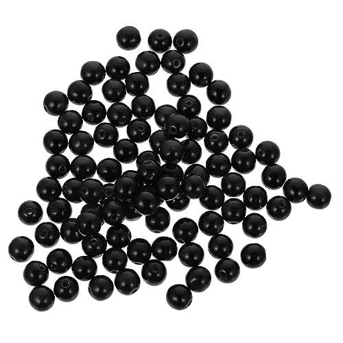 GALPADA 100 Stück Katzenauge Resin Perlen Schwarz DIY Schmuck Spacer Beads für Armband Basteln Lose Perlen Charms für Schmuckherstellung Craft Beads von GALPADA