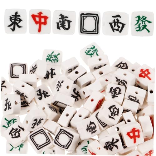GALPADA 100 Stück Mahjong Perlen Polymer Ton Perlen Charms Für Tonperlen Armbänder Rote Perlen Für Ohrringe Erwachsene Bunte Bastelfliesen Glänzende Para Kunst Weichschmuck Lose GALPADA 100 Stück Mahjong Perlen Polymer Ton Perlen Charms Für Tonperlen Armbänder Rote Perlen Für Ohrringe Erwachsene Bunte Bastelfliesen Glänzende Para Kunst Weichschmuck Lose von GALPADA