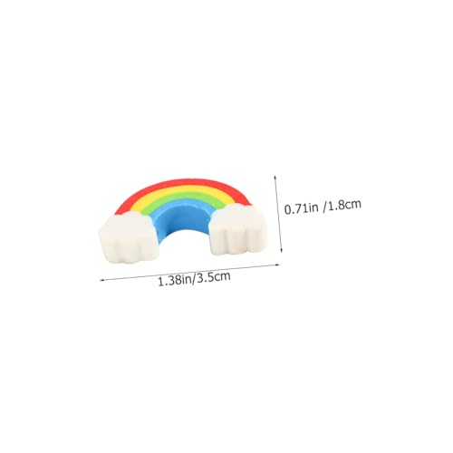 GALPADA 100 Stück Mini Radiergummis Cartoon Bunte Regenbogen Radiergummis Praktisch Tragbar Für Schüler und Studenten Lernbedarf Schulzubehör von GALPADA
