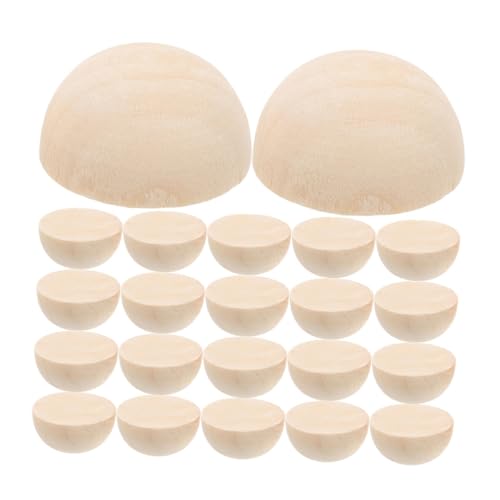 GALPADA 100 Stück Natürliche Halbrunde Holzperlen DIY Bastelperlen Holz Halbkreise zum Bemalen Schmuckherstellung und Heimdekoration GALPADA 100 Stück Natürliche Halbrunde Holzperlen DIY Bastelperlen Holz Halbkreise zum Bemalen Schmuckherstellung und Heimdekoration von GALPADA