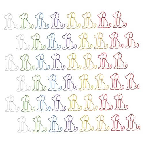 GALPADA 100 Stück Niedliche Hund Büroklammern Metallclips Bunte Tier Lesezeichen Planer Clips für Büro Schule Kreative Dekoration Klein Tragbar Robust GALPADA 100 Stück Niedliche Hund Büroklammern Metallclips Bunte Tier Lesezeichen Planer Clips für Büro Schule Kreative Dekoration Klein Tragbar Robust von GALPADA