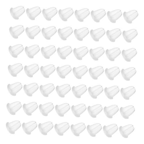 GALPADA 100 Stück Ohrringe Ohrring Zurück Ohrringrückseiten Für Ohrstecker Durchbohrte Ohrringrückseiten Sichere Ohrringrückseiten Ohrringträger Für Stecker Kieselgel Transparent von GALPADA