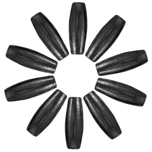GALPADA 100 Stück Oval Geformte Holzperlen mit Großem Loch Natürliche Schwarze Spacer Perlen aus Ahornholz Langlebige Lose Perlen für DIY Schmuck Vorhänge und Taschen Dekoration GALPADA 100 Stück Oval Geformte Holzperlen mit Großem Loch Natürliche Schwarze Spacer Perlen aus Ahornholz Langlebige Lose Perlen für DIY Schmuck Vorhänge und Taschen Dekoration von GALPADA
