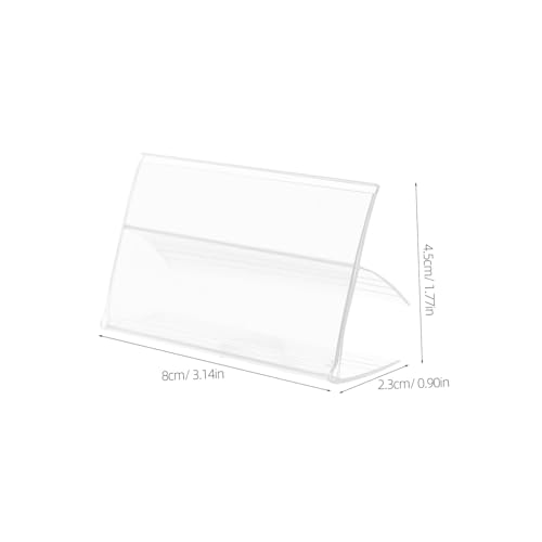 GALPADA 100 Stück Regal Etikettenhalter Transparent Kunststoff Clip Preisschild Halter für Einzelhandel Supermarkt Preisanzeige Klar und Praktisch für Professionelle Regalbeschriftung GALPADA 100 Stück Regal Etikettenhalter Transparent Kunststoff Clip Preisschild Halter für Einzelhandel Supermarkt Preisanzeige Klar und Praktisch für Professionelle Regalbeschriftung von GALPADA