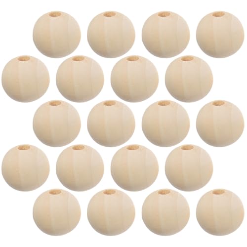 GALPADA 100 Stück Runde Holzperlen Naturfarben mit Glatte Oberfläche Vielseitig für DIY Schmuckherstellung Girlandenbasteln und Handwerkliche Dekorationen Geeignet GALPADA 100 Stück Runde Holzperlen Naturfarben mit Glatte Oberfläche Vielseitig für DIY Schmuckherstellung Girlandenbasteln und Handwerkliche Dekorationen Geeignet von GALPADA