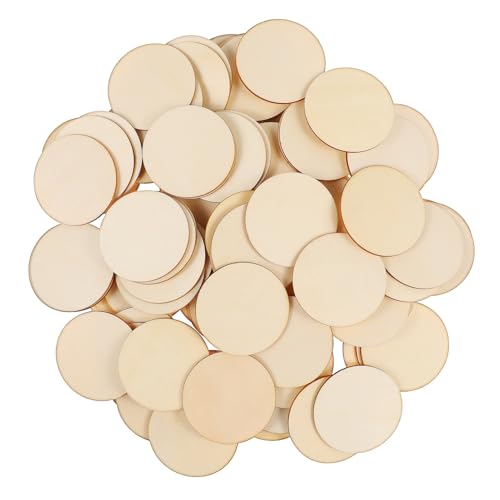 GALPADA 100 Stück Runde Holzscheiben Unbehandelte Holzteile Bastelholz Holzscheiben zum Bemalen Dekorationsholzstücke für DIY Handwerk GALPADA 100 Stück Runde Holzscheiben Unbehandelte Holzteile Bastelholz Holzscheiben zum Bemalen Dekorationsholzstücke für DIY Handwerk von GALPADA