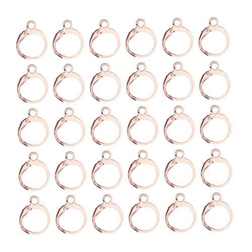 GALPADA 100 Stück Runde Kupfer Ohrschnallen Für Kleine Ohrringhaken Ohrringzubehör Schlüsselhandwerk Silberschmuck Bronze Verschiedene Creolen Plattiertes Ohrringzubehör Roségold GALPADA 100 Stück Runde Kupfer Ohrschnallen Für Kleine Ohrringhaken Ohrringzubehör Schlüsselhandwerk Silberschmuck Bronze Verschiedene Creolen Plattiertes Ohrringzubehör Roségold von GALPADA