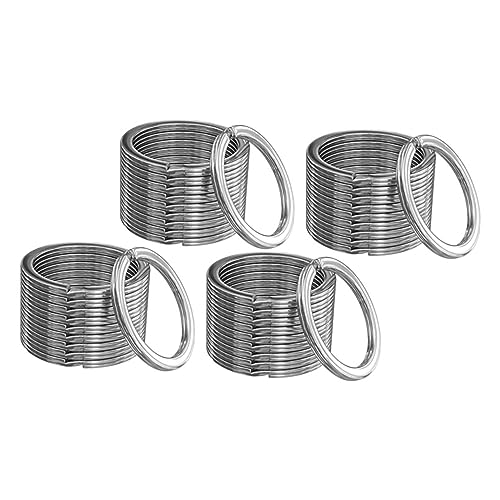 GALPADA 100 Stück Runde Metall Schlüsselringe Set Robuste Eisen Schlüsselanhänger für Diy Projekte für Autos Zuhause Büro und Haustieranhänger Hochwertige Langlebige Schlüsselringe von GALPADA