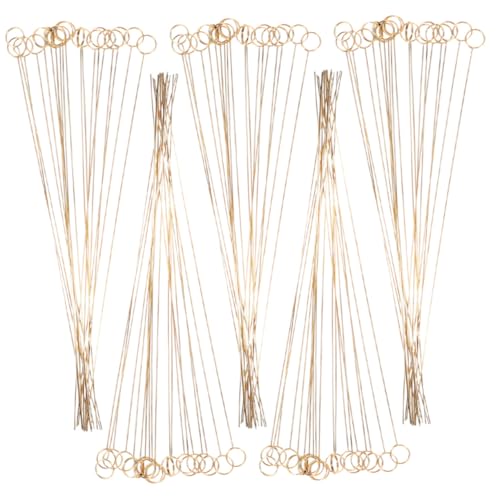 GALPADA 100 Stück Runde Metalldraht Kartenhalter Floral Memo Foto Clip Blumendekoration Tischkartenhalter für Hochzeit Party Shower Vielseitig Einsetzbar von GALPADA