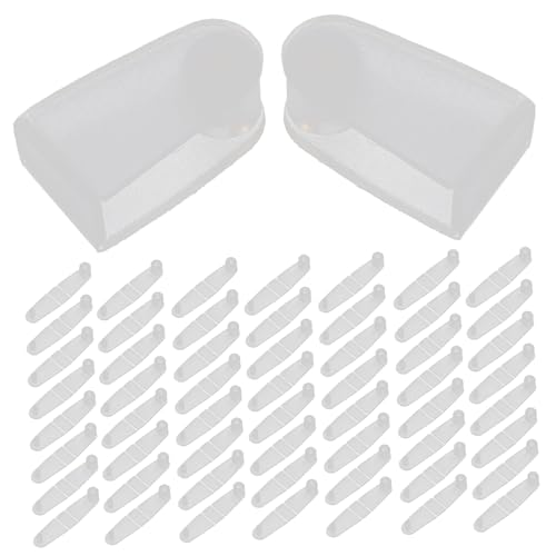 GALPADA 100 Stück Schlüsselanhänger-clip Schlüsselbund Schlüsselanhänger-klappclip Faltbarer Clip Schlüsselhaken-clips Schlüsselanhänger Mit Klappclip Unterstützung Schnappen Plastik Weiß von GALPADA