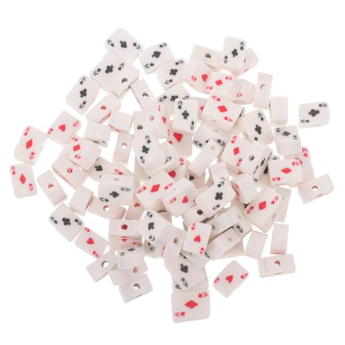 GALPADA 100 Stück Spielkartenperlen Formen lose Basteln Spielkartenschmuck runden Perlen zur Herstellung von Armbändern Spielkartenanhänger für die Schmuckherstellung Tonperlen Polymer-Ton GALPADA 100 Stück Spielkartenperlen Formen lose Basteln Spielkartenschmuck runden Perlen zur Herstellung von Armbändern Spielkartenanhänger für die Schmuckherstellung Tonperlen Polymer-Ton von GALPADA