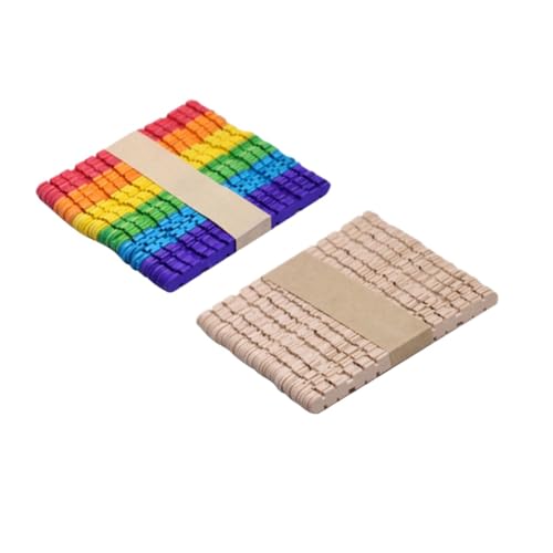 GALPADA 100 Stück Teiliges Bunte Holzstäbchen DIY Bastelstäbchen aus Premium holz Glatt ohne Splitter für Kreative Modelle Farben Lernen Bastelprojekte Geschenk GALPADA 100 Stück Teiliges Bunte Holzstäbchen DIY Bastelstäbchen aus Premium holz Glatt ohne Splitter für Kreative Modelle Farben Lernen Bastelprojekte Geschenk von GALPADA