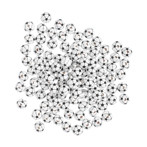 GALPADA 100 Stück Teiliges DIY Holzperlen Fußballform Naturholz Schmuckzubehör für Armbänder Halsketten Bastelprojekte Dekorationen GALPADA 100 Stück Teiliges DIY Holzperlen Fußballform Naturholz Schmuckzubehör für Armbänder Halsketten Bastelprojekte Dekorationen von GALPADA