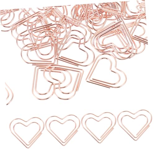 GALPADA 100 Stück Teiliges Herz Büroklammern Roségold Metall Kleine Papierklammern für Dokumente Visitenkarten Notizen und Scrapbooks Langlebig Formstabil für Büro und Schule GALPADA 100 Stück Teiliges Herz Büroklammern Roségold Metall Kleine Papierklammern für Dokumente Visitenkarten Notizen und Scrapbooks Langlebig Formstabil für Büro und Schule von GALPADA