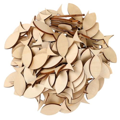 GALPADA 100 Stück Teiliges Holzfische Deko aus Massivem Lindenholz Glatte Unbehandelte Holzscheiben zum Bemalen und Basteln DIY Handwerksmaterial für Kreative Dekorationen und GALPADA 100 Stück Teiliges Holzfische Deko aus Massivem Lindenholz Glatte Unbehandelte Holzscheiben zum Bemalen und Basteln DIY Handwerksmaterial für Kreative Dekorationen und von GALPADA