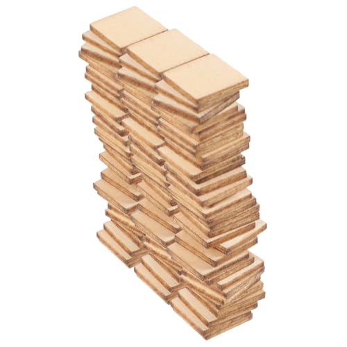 GALPADA 100 Stück quadratische Holzspäne DIY Bastelscheiben quadratische Scheiben Unfertige DIY-Plakette Hölzern GALPADA 100 Stück quadratische Holzspäne DIY Bastelscheiben quadratische Scheiben Unfertige DIY-Plakette Hölzern von GALPADA