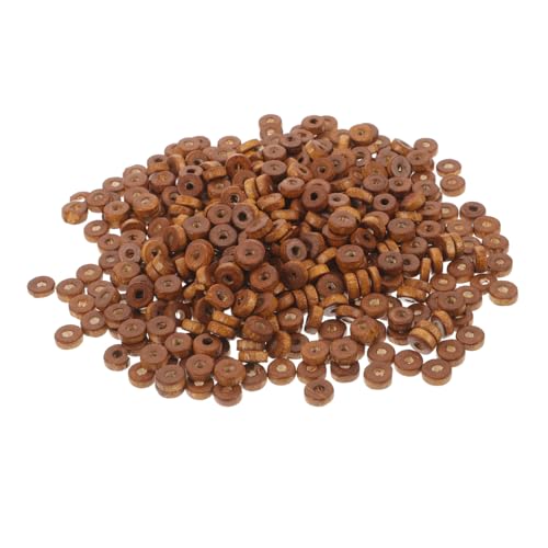 GALPADA 1000 Stück Holzperlen mit Großem Flache Ovale Spacer Perlen in Kaffee Farbton Multifunktionale DIY Schmuckperlen für Armbänder Halsketten Natürliche Holzmaterialien Robust und GALPADA 1000 Stück Holzperlen mit Großem Flache Ovale Spacer Perlen in Kaffee Farbton Multifunktionale DIY Schmuckperlen für Armbänder Halsketten Natürliche Holzmaterialien Robust und von GALPADA