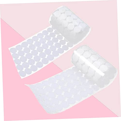 GALPADA 1000 Stück Selbstklebende Runde Klettpunkte Durchmesser Doppelseitiges Klettband Stark Haftend für DIY Handwerk Kleidung und Haushalt von GALPADA