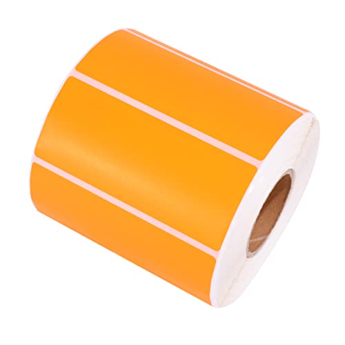 GALPADA 1000Stücke Runde Klebeetiketten Orange Selbstklebende Papieretiketten für Büro Geschäft und Kreative Anwendungen um Flaschen Behälter und Ordner von GALPADA