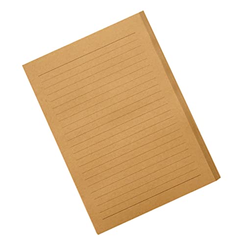GALPADA 100Blätter Retro Schreibpapier Unbedruckt und Langlebig für Einladungen Briefe und Notizen Hochwertiges Schreibwarenpapier Tiefem Vielseitig von GALPADA