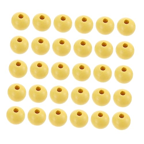 GALPADA 100Stücke Farbige Holzperlen DIY Zubehör für Schmuck und Handwerk Glatte Oberfläche zum Auffädeln und Basteln für Kreative Projekte Familie von GALPADA