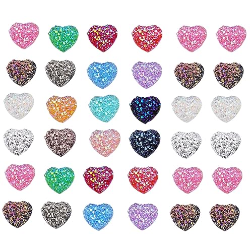 GALPADA 100Stücke Herzform Aufkleber Resin Glitzernde DIY Dekorative Sticker für Schmuckherstellung und Bastelprojekte Hochtemperaturbeständig GALPADA 100Stücke Herzform Aufkleber Resin Glitzernde DIY Dekorative Sticker für Schmuckherstellung und Bastelprojekte Hochtemperaturbeständig von GALPADA