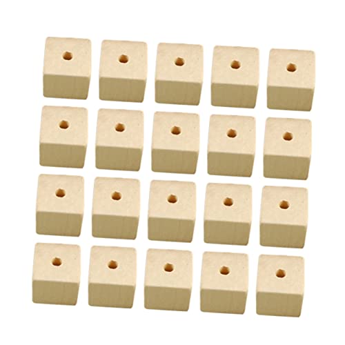 GALPADA 100Stücke Holzperlen Quadratische Holzperlen zum Auffädeln für DIY Schmuck Armbänder Ketten und Bastelprojekte Holzperlen für Erwachsene GALPADA 100Stücke Holzperlen Quadratische Holzperlen zum Auffädeln für DIY Schmuck Armbänder Ketten und Bastelprojekte Holzperlen für Erwachsene von GALPADA