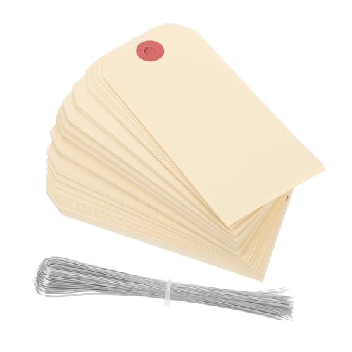 GALPADA 100Stücke Manila Drahtanhänger mit Leere für Verpackung Stabile und Tags für Paket Draht GALPADA 100Stücke Manila Drahtanhänger mit Leere für Verpackung Stabile und Tags für Paket Draht von GALPADA