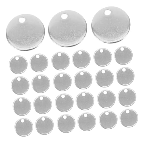 GALPADA 100Stücke Runde Stanzrohlinge Leere DIY Tags für Schmuckherstellung Metallanhänger für Designs für Bastelprojekte von GALPADA