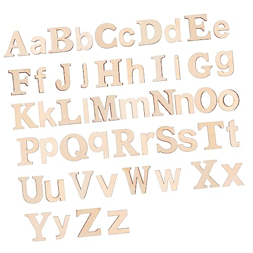 GALPADA 104 Stück Unvollendete Holzbuchstaben DIY Holzschnitt Alphabet Buchstaben für Kreative Dekoration und Bastelprojekte für Hochzeiten und Feste von GALPADA