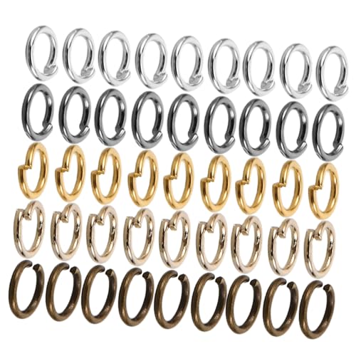 GALPADA 10Er-Packungen Metall Spaltringe Schmuckherstellung Ringe aus Eisen Robuste DIY Biegeringe für Schmuckreparatur Vielseitig für Schlüsselanhänger Haarschmuck Ohrringe Silberfarben von GALPADA