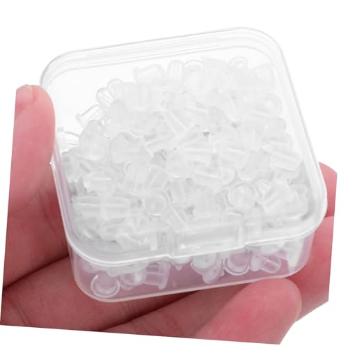 GALPADA 10Er Schachtel Soft Silikon Ohrring-verschlüsse Transparent Sanfte Ohrstützen Für Sensitive Haut Sicherer Halt Für Fischhaken Ohrstecker Hoops Ersatz Zubehör von GALPADA