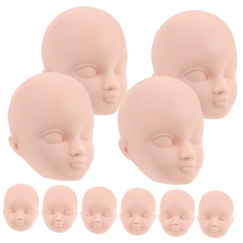GALPADA 10Stücke DIY Puppenköpfe Gestalten Plüschspielzeug Für Kreative Bastelprojekte Puppenteile Für Hobbyisten von GALPADA