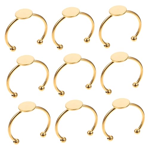 GALPADA 10Stücke DIY Ring Tray Ringrohlinge Verstellbare Schmuckherstellung für Ringe für Designs und Personalisierte Dekorationen GALPADA 10Stücke DIY Ring Tray Ringrohlinge Verstellbare Schmuckherstellung für Ringe für Designs und Personalisierte Dekorationen von GALPADA