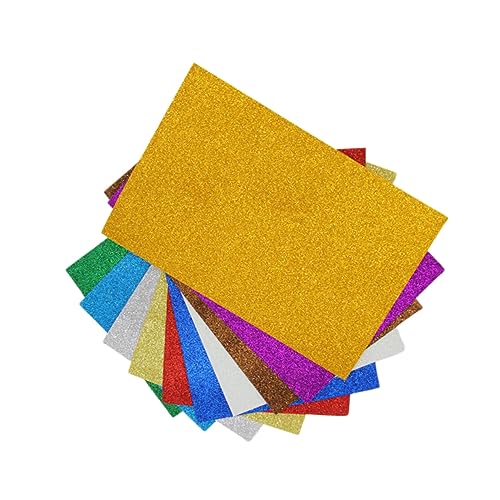 GALPADA 10Stücke Glitzerpapier Teiliges Bastelpapier für Selbstklebend Bunten Farben für Kreative DIY Projekte Kunsthandwerk und Schulprojekte GALPADA 10Stücke Glitzerpapier Teiliges Bastelpapier für Selbstklebend Bunten Farben für Kreative DIY Projekte Kunsthandwerk und Schulprojekte von GALPADA