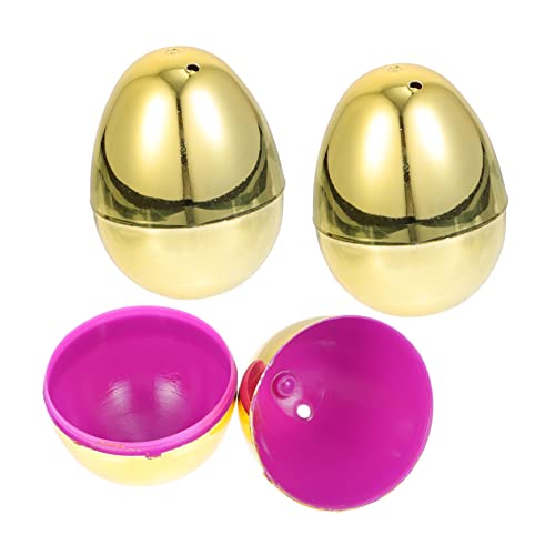 GALPADA 10Stücke Kunststoff Ostereier Kreative Nachfüllbare Dekoration für Ostern Süßigkeiten und Party Exquisites Design für Zuhause von GALPADA