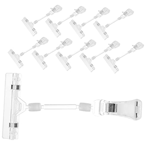 GALPADA 10Stücke Preisdisplay Clips Praktische Schwenkpreis Halter für Supermarkt Regal und Etikettenanzeige Klare Zeichenclips für Preise Namen und Informationen GALPADA 10Stücke Preisdisplay Clips Praktische Schwenkpreis Halter für Supermarkt Regal und Etikettenanzeige Klare Zeichenclips für Preise Namen und Informationen von GALPADA
