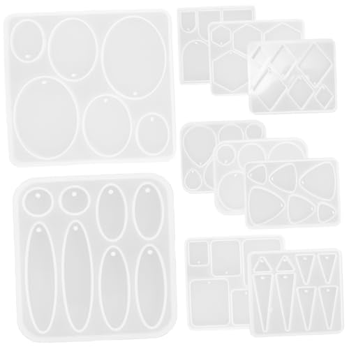 GALPADA 11 Stück Teiliges Silikon formen DIY Schmuckanhänger und Ohrringe Flexible Epoxidharz Gießform mit Glatter Oberfläche Bruchfest und Leicht zu Entformen für Kreative von GALPADA