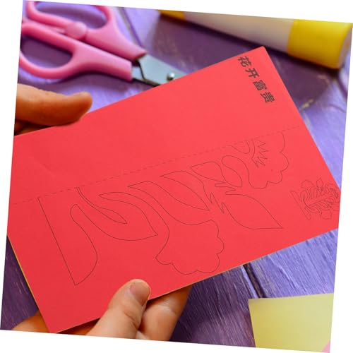 GALPADA 12 Blatt Teiliges Paper Cuts Bastelset Buntes Faltpapier für DIY Handarbeit mit Reißfestem Papier Leicht Tragbar zum Basteln Junger Mädchen und Kreativen Projekten von GALPADA