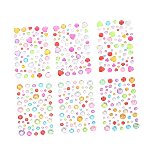 GALPADA 12 Blatt Teiliges Selbstklebende Gesichtsglitzersteine in Herz Rundform Vielseitige Strasssteine für Augen Körper Nail Art und DIY Schmuck Flexibel Kombinierbar Geeignet für Frauen GALPADA 12 Blatt Teiliges Selbstklebende Gesichtsglitzersteine in Herz Rundform Vielseitige Strasssteine für Augen Körper Nail Art und DIY Schmuck Flexibel Kombinierbar Geeignet für Frauen von GALPADA