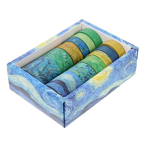 GALPADA 12 Rollen Bunte Washi Tapes Set Klebeband für DIY Scrapbooking Handbücher und Kreative Projekte für Notizbücher Geschenkdekoration und Bastelarbeiten von GALPADA
