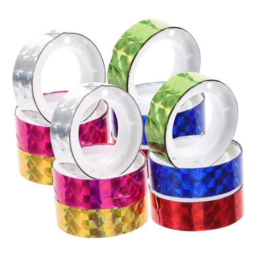 GALPADA 12 Rollen Farbiges Holografisches Scrapbooking Klebeband Leicht Abreißbar Haftstark Vielseitig für DIY Journal Geschenkverpackung und Bastelprojekte Masking Tape GALPADA 12 Rollen Farbiges Holografisches Scrapbooking Klebeband Leicht Abreißbar Haftstark Vielseitig für DIY Journal Geschenkverpackung und Bastelprojekte Masking Tape von GALPADA