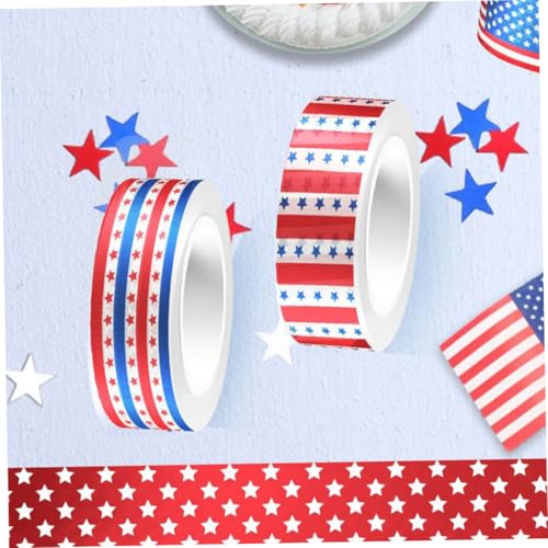 GALPADA 12 Rollen Scrapbook Tape Dekoratives Washi Tape Unabhängigkeitstag Langlebiges Transparentes Klebeband für DIY Basteln Planer Geschenkverpackung Patriotische Dekoration GALPADA 12 Rollen Scrapbook Tape Dekoratives Washi Tape Unabhängigkeitstag Langlebiges Transparentes Klebeband für DIY Basteln Planer Geschenkverpackung Patriotische Dekoration von GALPADA