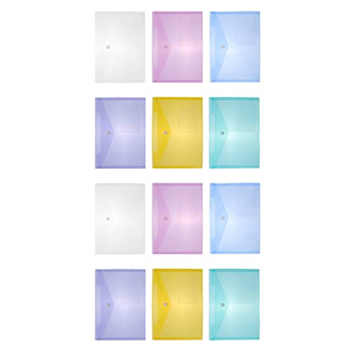 GALPADA 12 Stück Dokumentenmappe Teiliges Transparente Datei Organizer mit Druckknopf und Reißfest für Büro und Zuhause Praktische Aufbewahrungstaschen Einfaches Design für Schnellen GALPADA 12 Stück Dokumentenmappe Teiliges Transparente Datei Organizer mit Druckknopf und Reißfest für Büro und Zuhause Praktische Aufbewahrungstaschen Einfaches Design für Schnellen von GALPADA