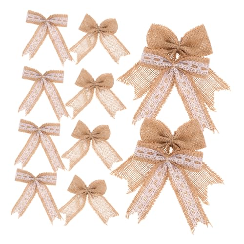 GALPADA 12 Stück Edle Diy Weihnachtsdekoration Naturburlap für Türkränze und Festliche Anlässe für Kreative Bastelprojekte GALPADA 12 Stück Edle Diy Weihnachtsdekoration Naturburlap für Türkränze und Festliche Anlässe für Kreative Bastelprojekte von GALPADA