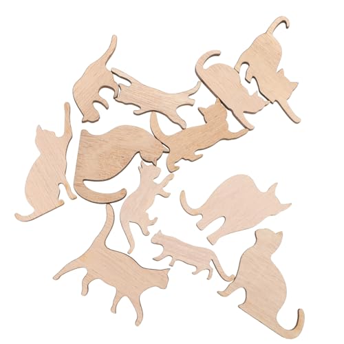 GALPADA 12 Stück Holzspäne für Katzen DIY ausschnitt klein Katzenausschnitt malen thematisiert realistisch Ausschnitte Holzspäne Partyzubehör Holzausschnitt Graffiti-Handwerk Beige GALPADA 12 Stück Holzspäne für Katzen DIY ausschnitt klein Katzenausschnitt malen thematisiert realistisch Ausschnitte Holzspäne Partyzubehör Holzausschnitt Graffiti-Handwerk Beige von GALPADA