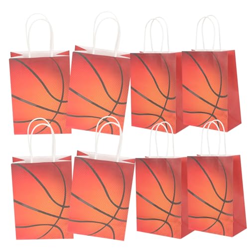 GALPADA 12 Stück Teiliges Basketball Papiertüten mit Griffen Stabile Geschenktüten aus Kraftpapier für Süßigkeiten Snacks und Kleine Geschenke Bedruckt mit Basketball Motiven für GALPADA 12 Stück Teiliges Basketball Papiertüten mit Griffen Stabile Geschenktüten aus Kraftpapier für Süßigkeiten Snacks und Kleine Geschenke Bedruckt mit Basketball Motiven für von GALPADA