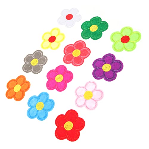 GALPADA 12 Stück Teiliges Blumenstickerei Aufnäher zum Aufbügeln für Kleidung Rucksäcke Jeans und Jacken DIY Applikationen für Handwerk und Reparaturen von GALPADA